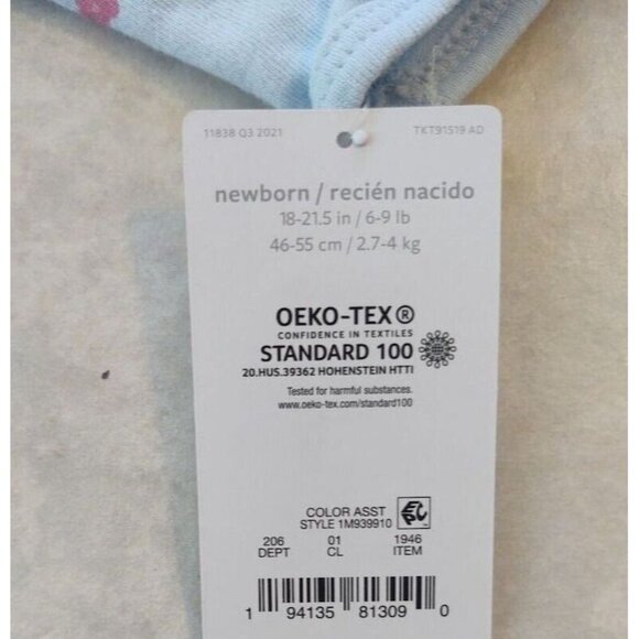 Carter's Newborn Girls Sleeper Pajamas NWT - Picture 5 of 5